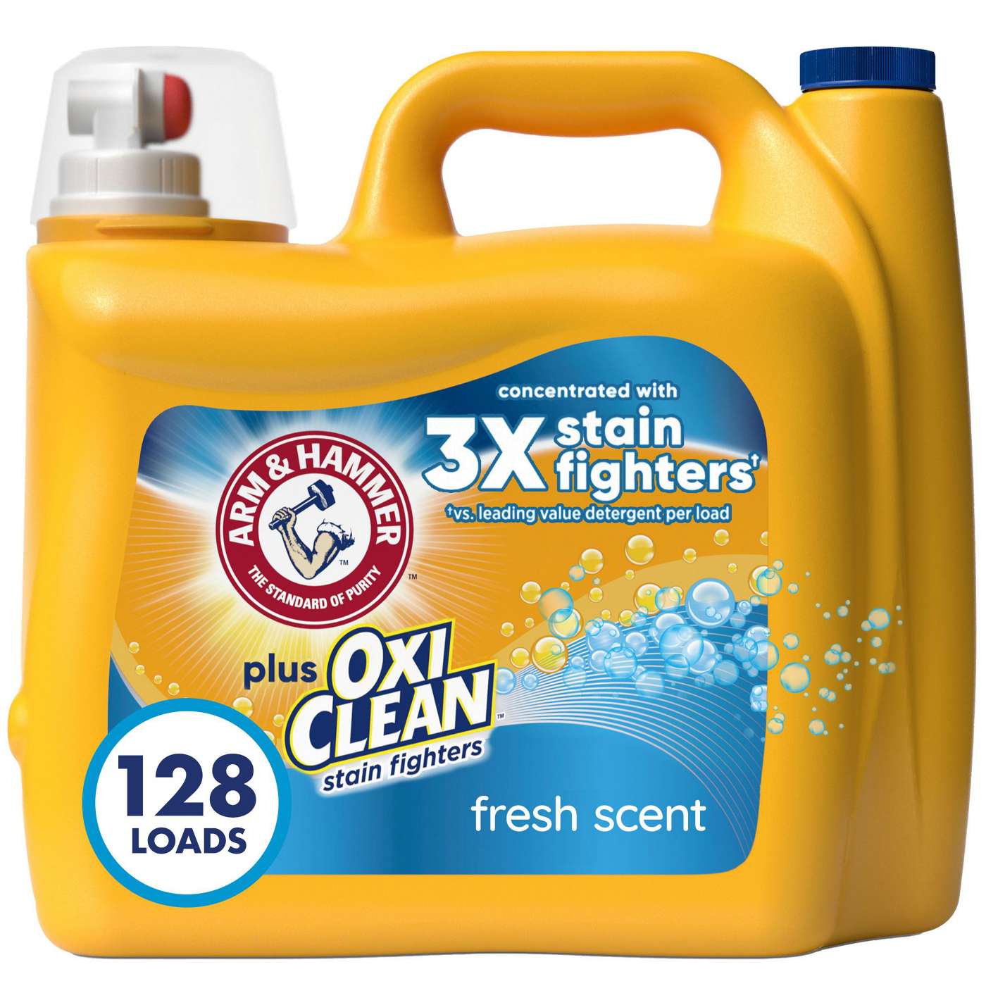 Arm & Hammer Plus OxiClean HE Liquid Laundry Detergent, 128 Loads - Fresh Scent; image 5 of 14