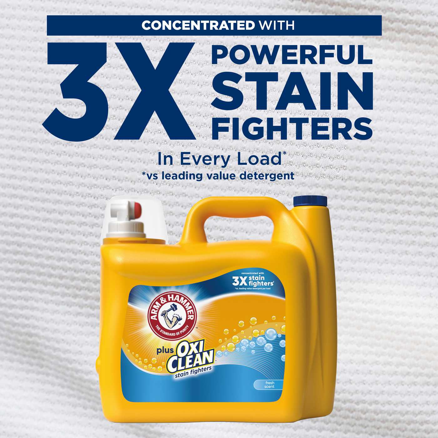 Arm & Hammer Plus OxiClean HE Liquid Laundry Detergent, 128 Loads - Fresh Scent; image 12 of 14