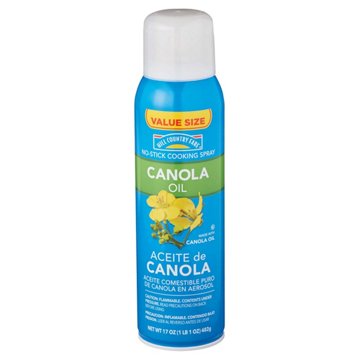 Hill Country Fare Canola Oil No-Stick Cooking Spray - Texas-Size Pack