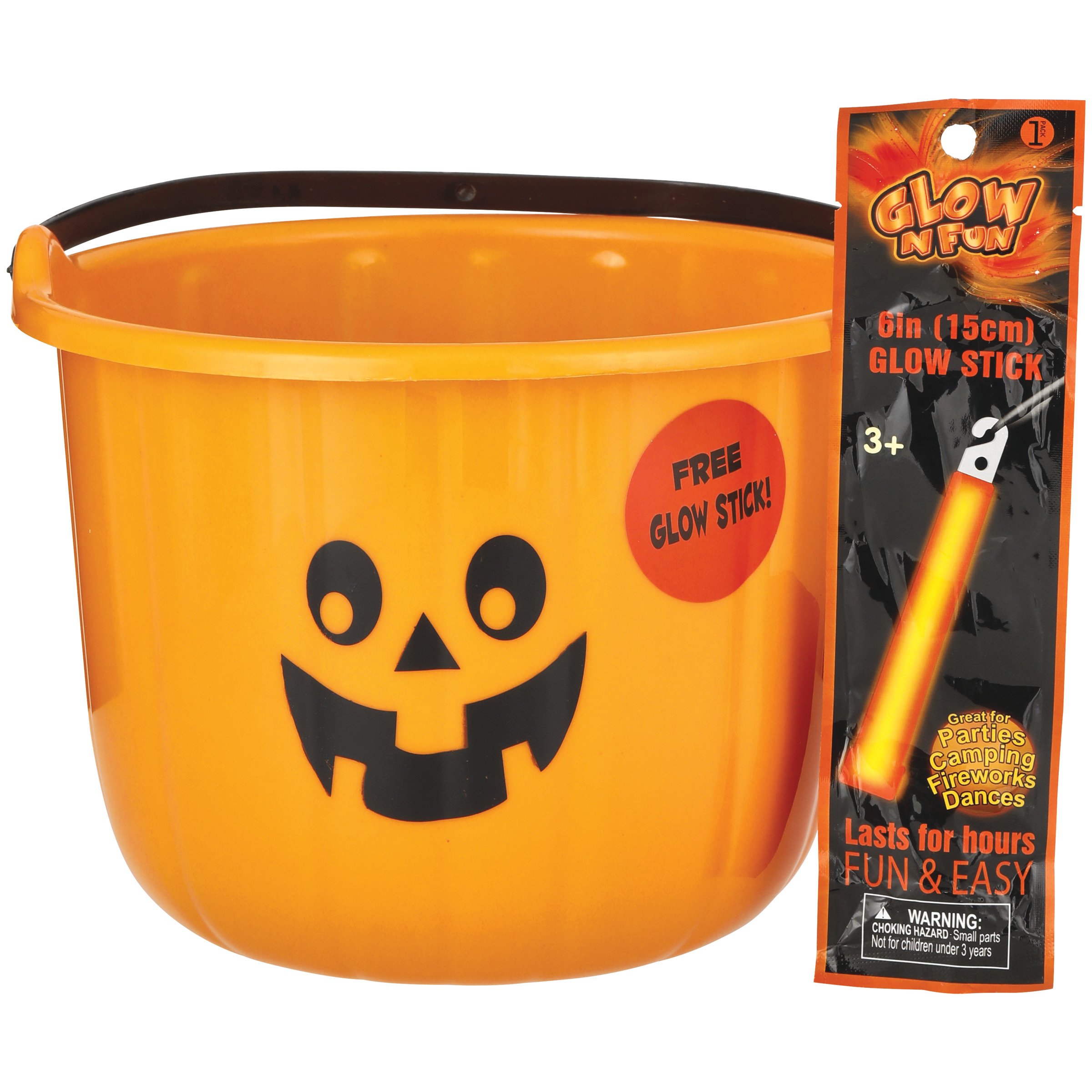 Glowing Pumpkin Pails for Halloween!