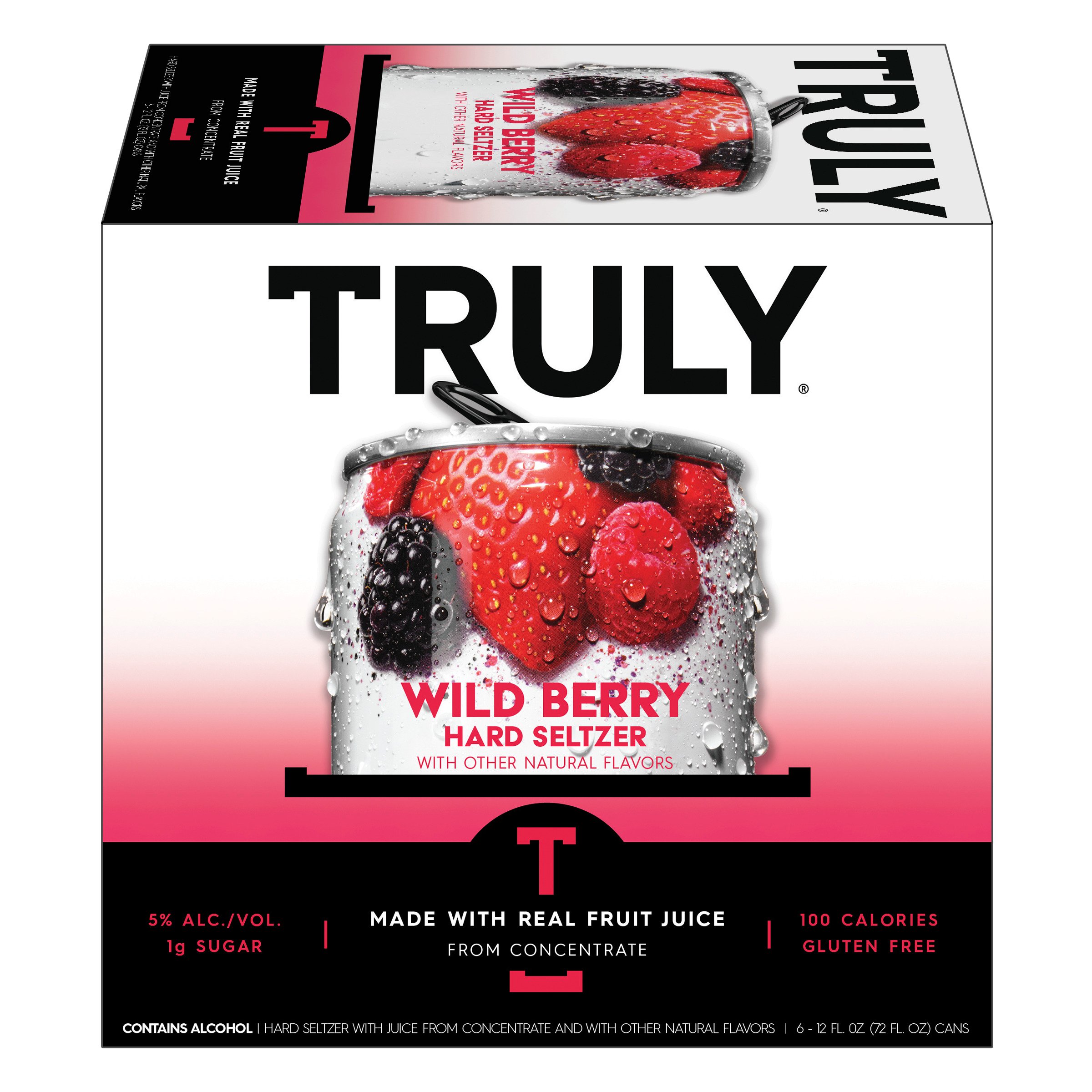 Truly Wild Berry Hard Seltzer 6 Pk Cans Shop Malt Beverages And Coolers At H E B