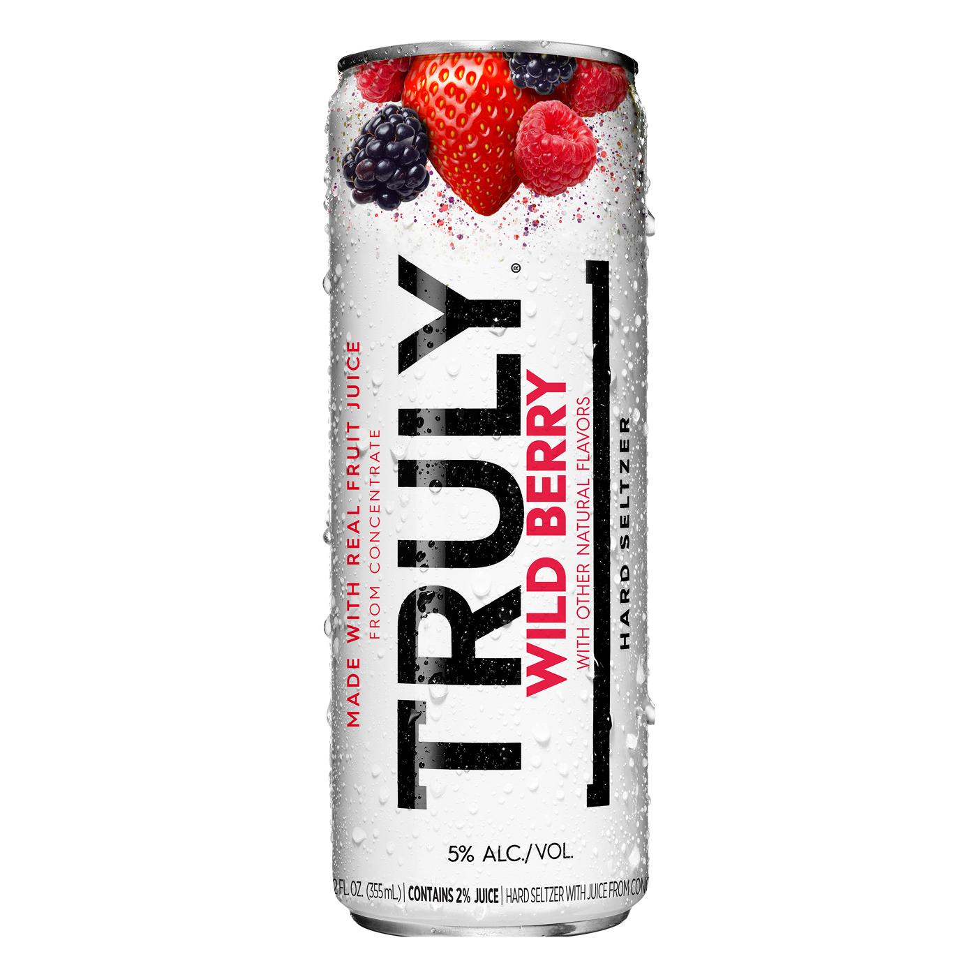 Truly Wild Berry Hard Seltzer 6 pk Cans; image 2 of 4