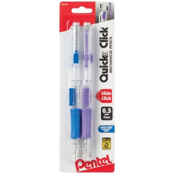 Pentel Quick Click 0.5mm Mechanical Pencils, 2 pk