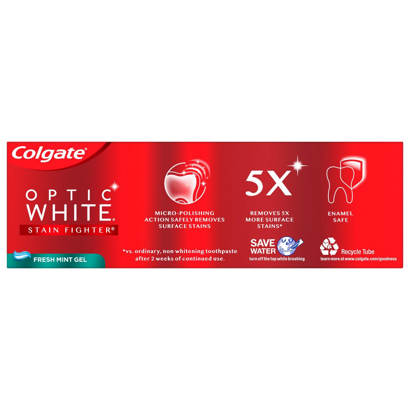 Colgate Optic White Anticavity Toothpaste - Fresh Mint Gel; image 10 of 10