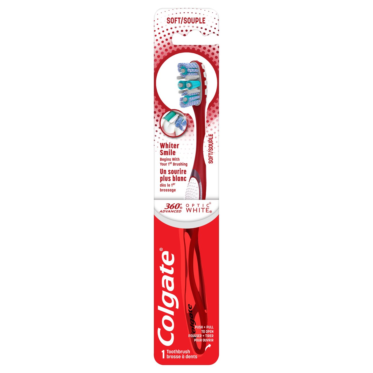 Colgate 360 Advanced Optic White Soft Toothbrush - Shop Toothbrushes at ...