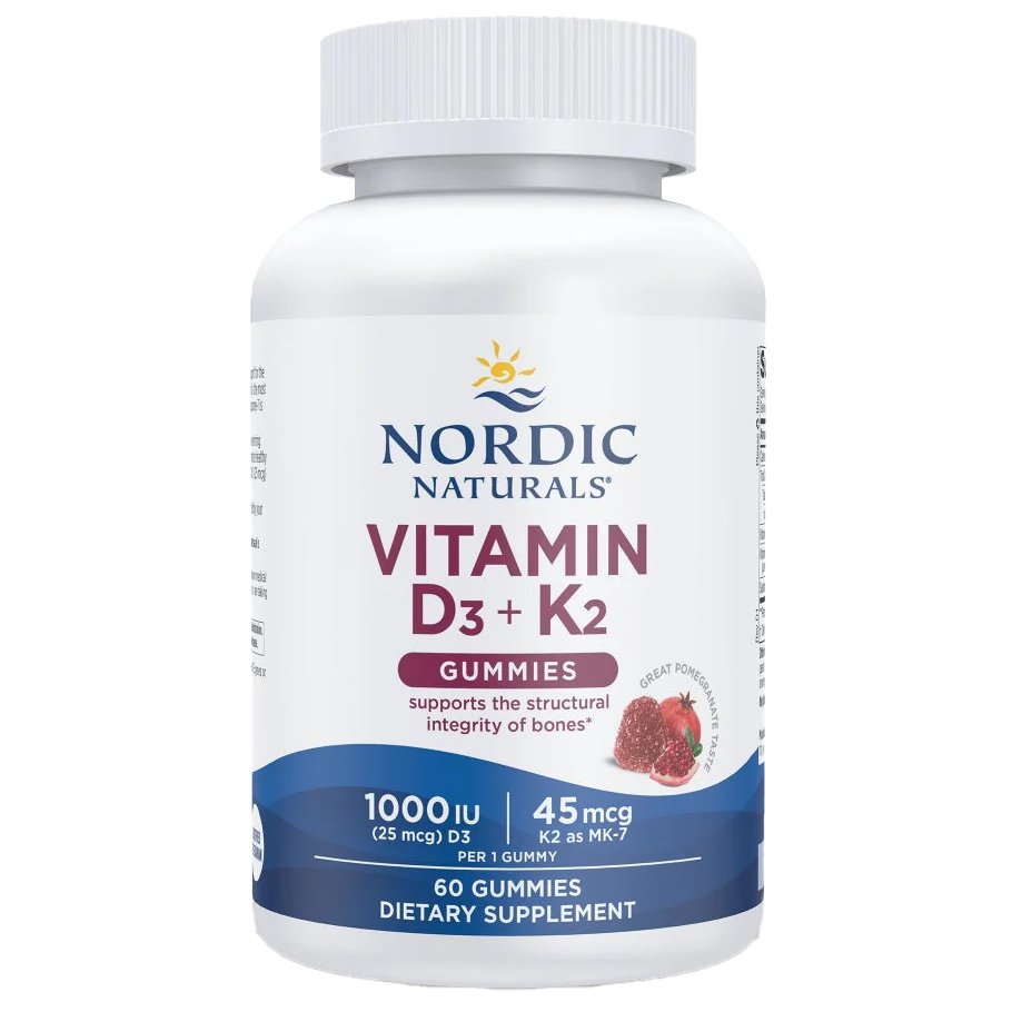Nordic Naturals Vitamin D3 + K2 Gummies, 60 ct
