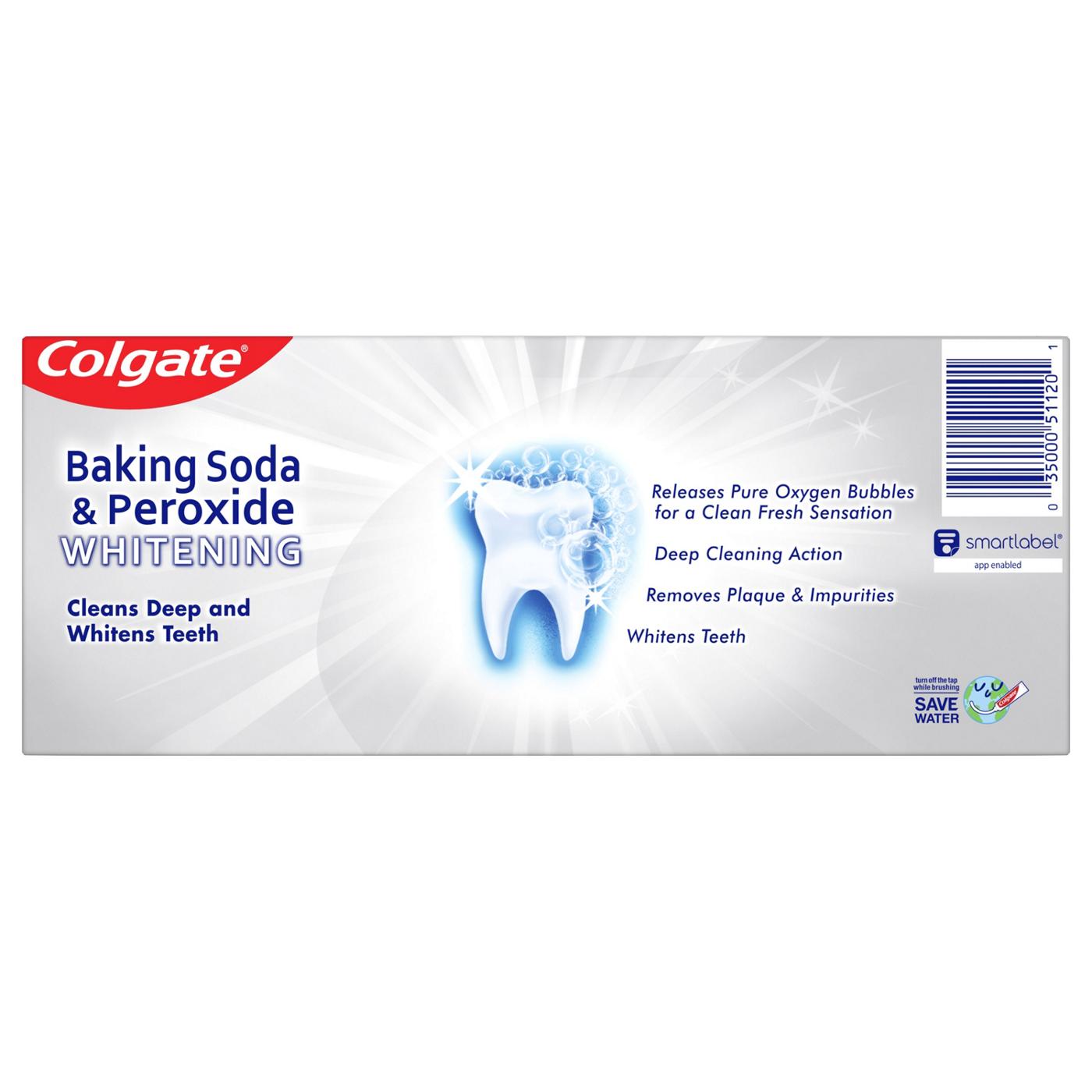 Colgate Baking Soda & Peroxide Whitening Brisk Mint Paste; image 2 of 2