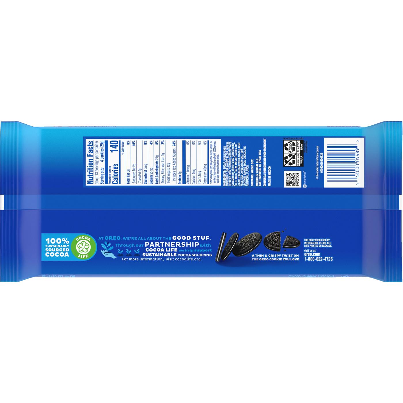 OREO Thins Chocolate Sandwich Cookies - Family Size; image 16 of 18