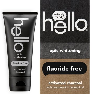 hello Fluoride Free Epic Whitening Toothpaste - Activated Charcoal