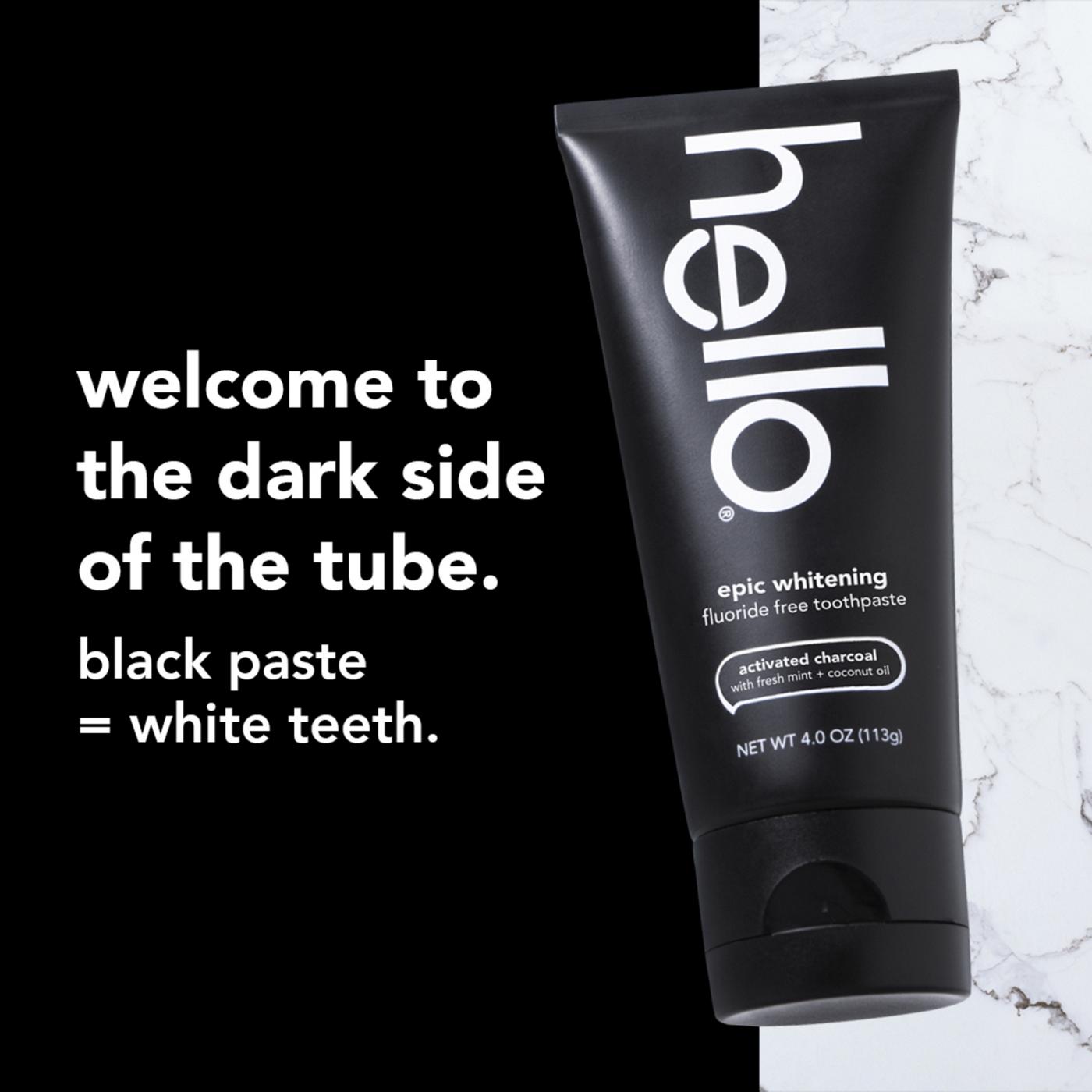 hello Fluoride Free Epic Whitening Toothpaste - Activated Charcoal; image 3 of 8