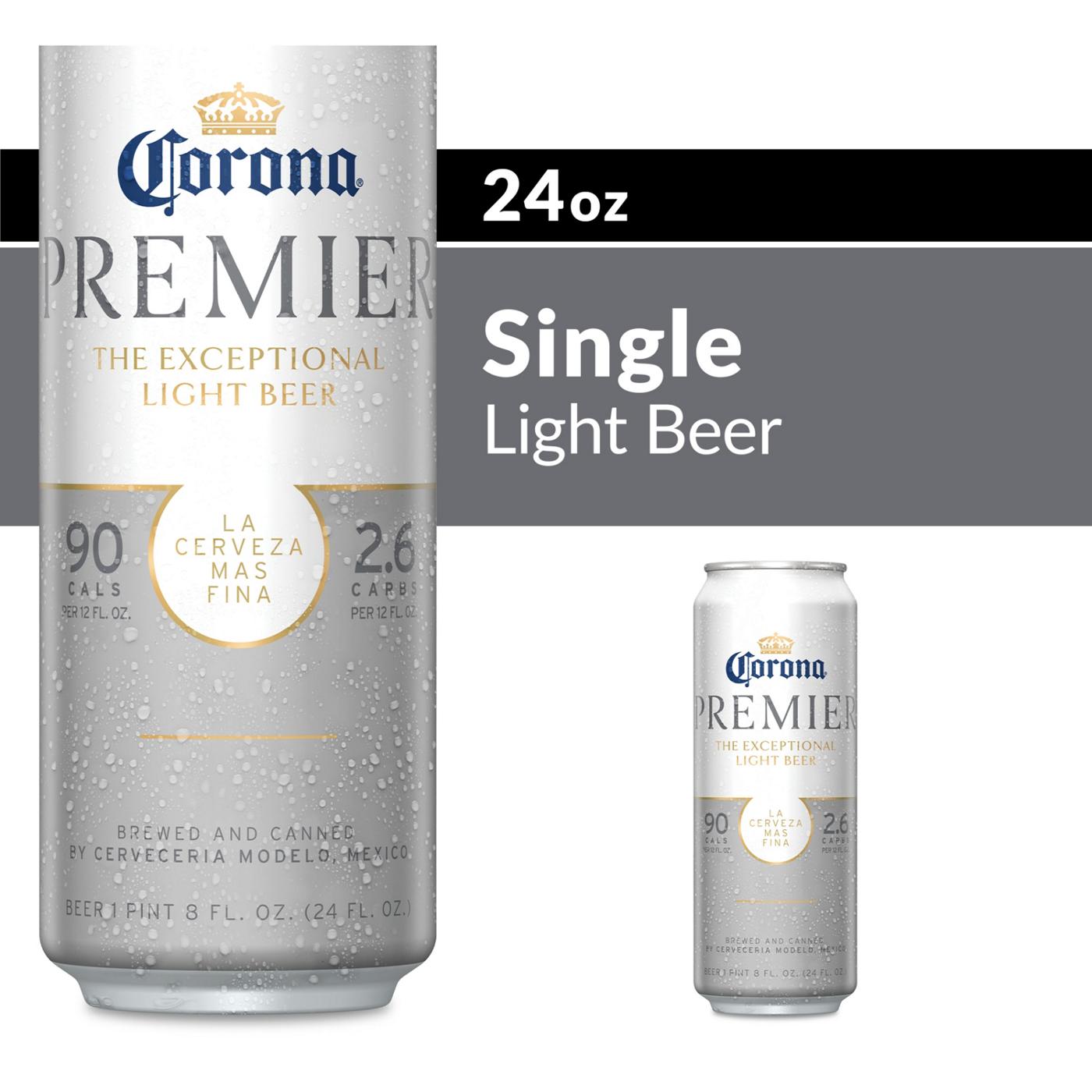 Corona Premier Mexican Lager Import Lower Calorie* Light Beer; image 4 of 9