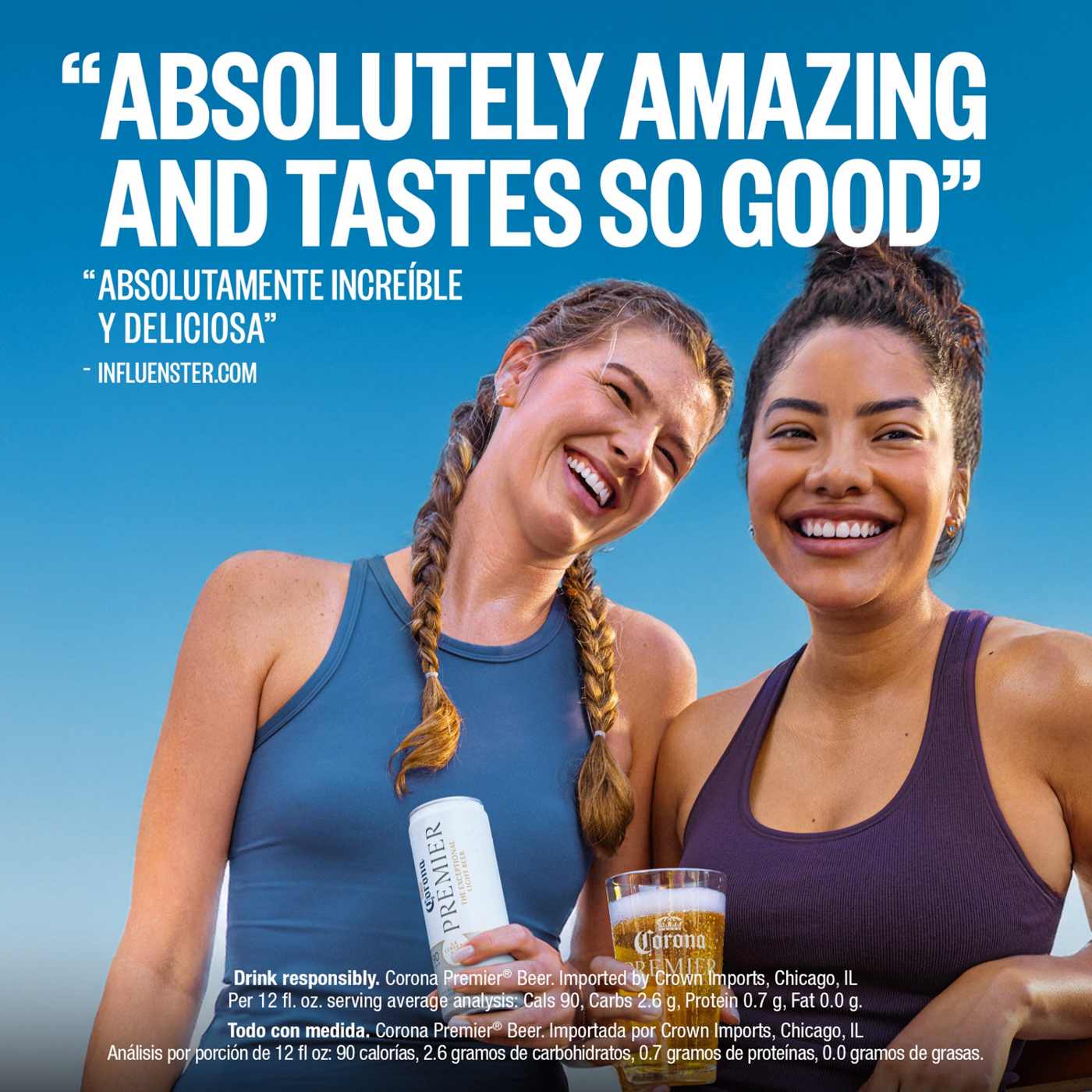 Corona Premier Mexican Lager Import Lower Calorie* Light Beer; image 5 of 9