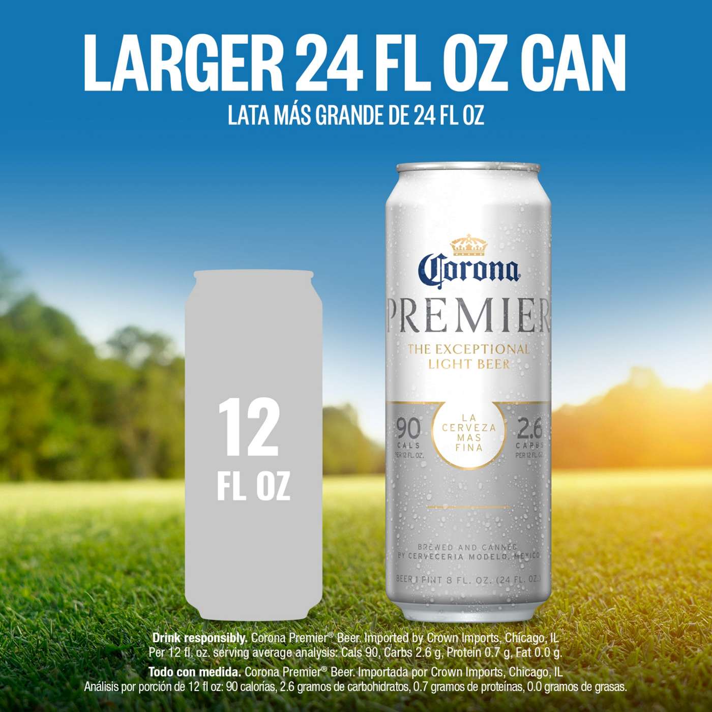 Corona Premier Mexican Lager Import Lower Calorie* Light Beer; image 9 of 9