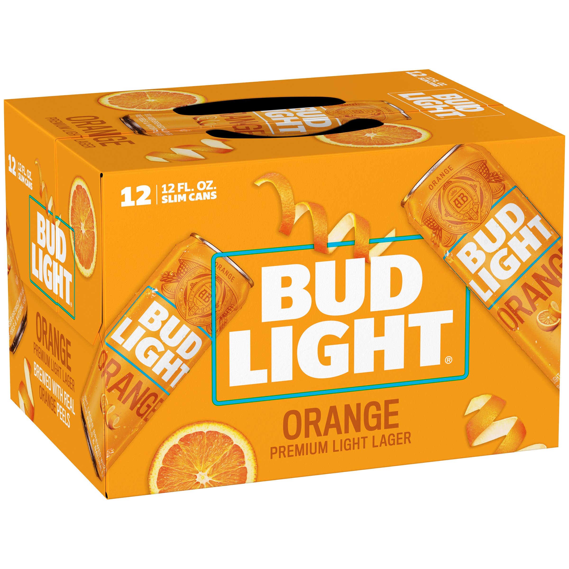 Bud Light Orange Beer 12 oz Slim Cans Shop Beer at HEB
