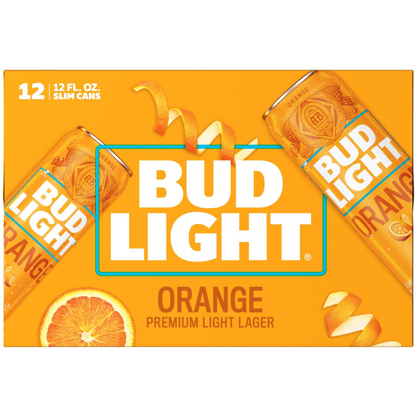 Bud Light Orange Beer 12 oz Slim Cans; image 2 of 2