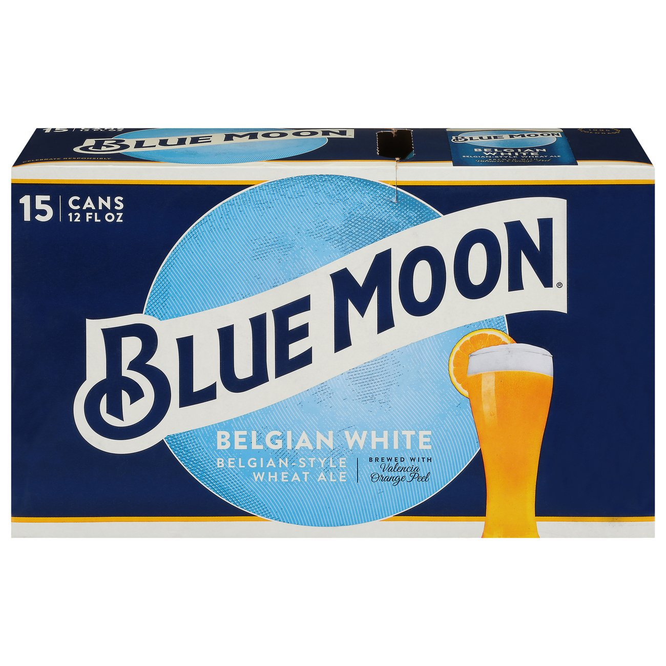 Blue Moon Belgian White Ale Beer 12 oz Cans Shop Beer at HEB
