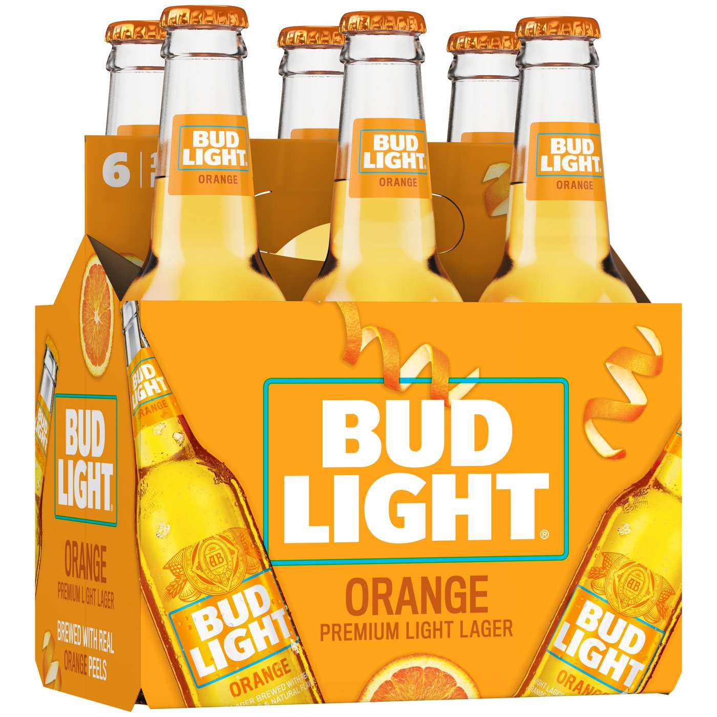 Bud Light Orange Light Lager Beer 12 oz Bottles; image 1 of 2
