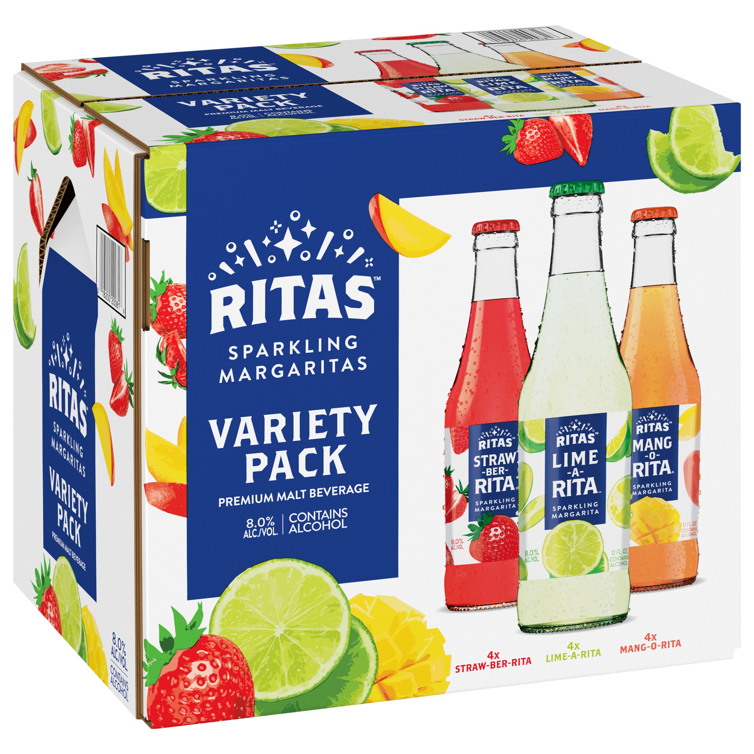 Bud Light Ritas Sparkling Margaritas Variety Pack 12 oz Bottles Shop