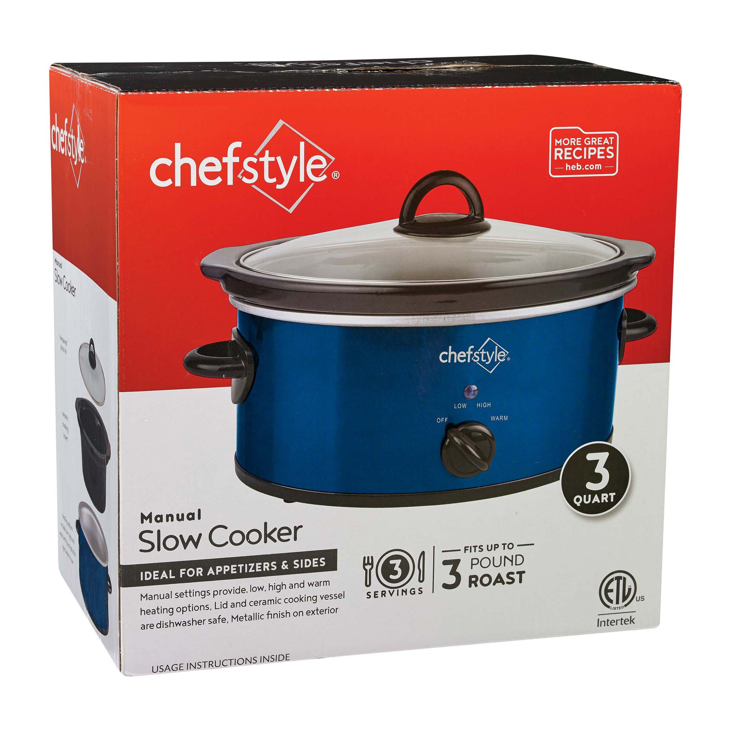 chefstyle Blue Slow Cooker Shop Kitchen & Dining at HEB