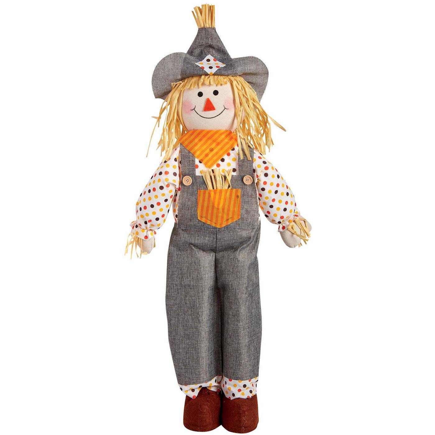 Holiday Market  Dots Boy & Girl Scarecrow; image 1 of 2