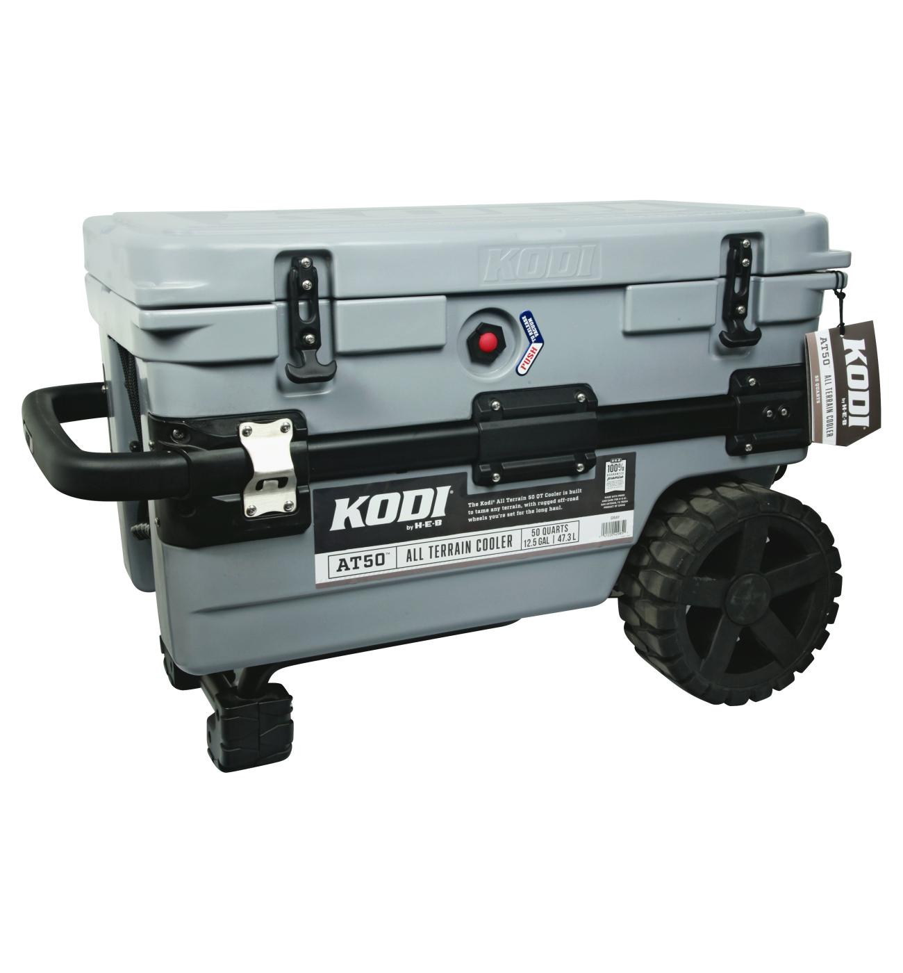 KODI by H-E-B AT50 Gray All Terrain Wheeled Cooler; image 1 of 2