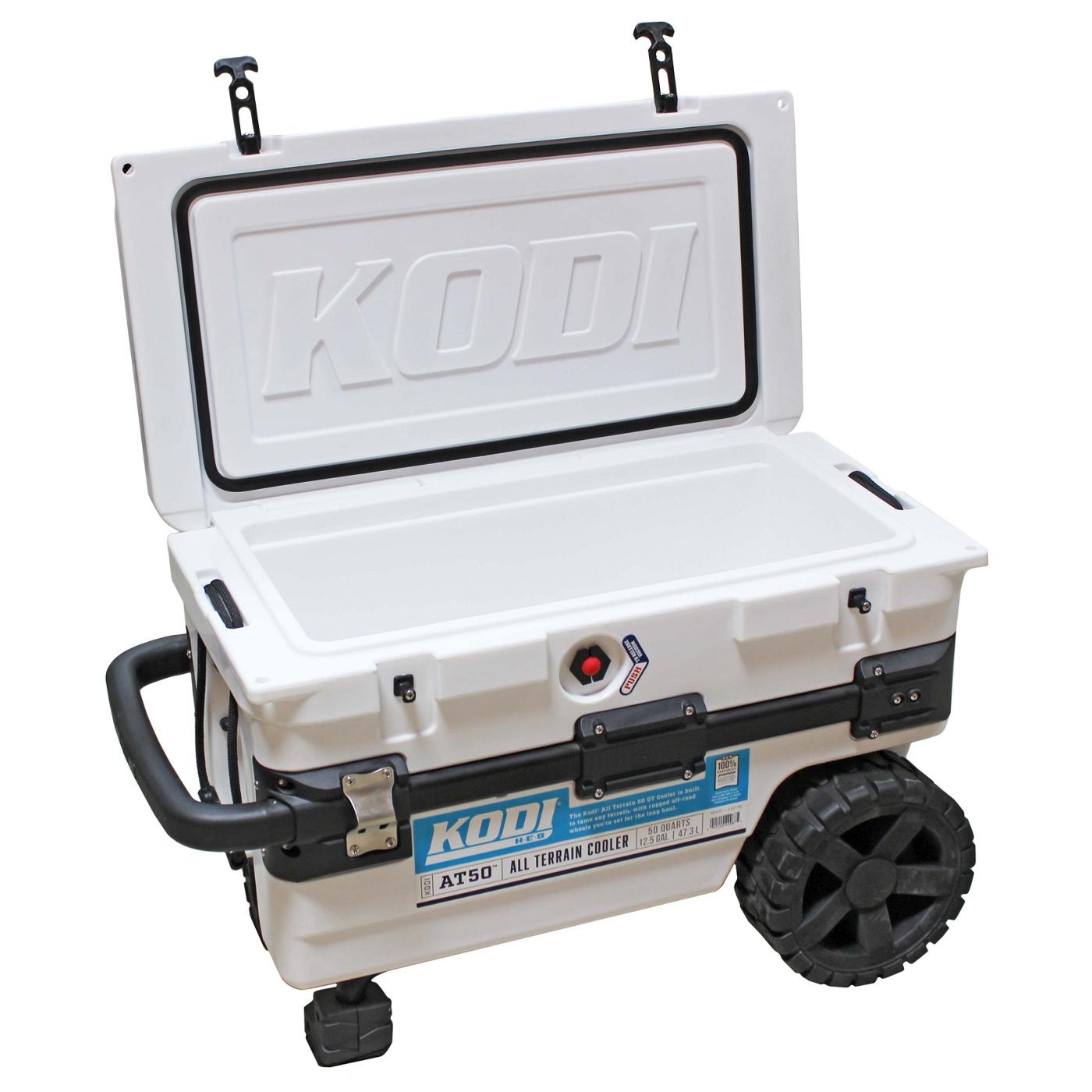 KODI by H-E-B AT50 All Terrain Wheeled Cooler - White; image 2 of 2