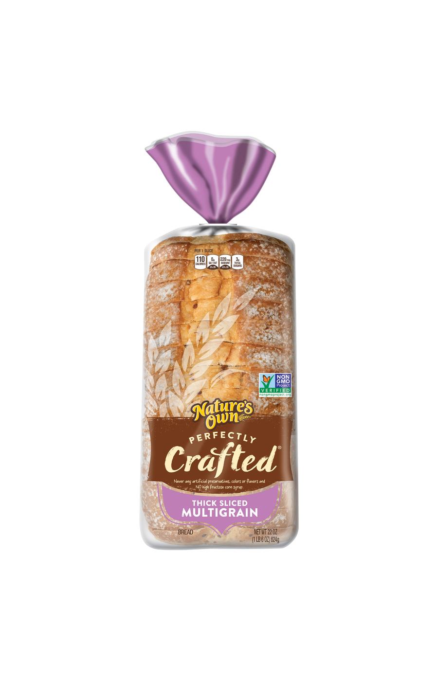 Nature's Own Perfectly Crafted Thick Sliced Multigrain Bread; image 1 of 6