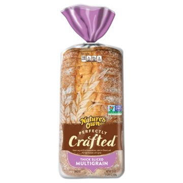 Nature's Own Perfectly Crafted Thick Sliced Multigrain Bread, 22 oz