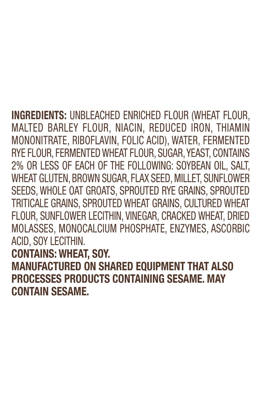 Nature's Own Perfectly Crafted Thick Sliced Multigrain Bread; image 3 of 6