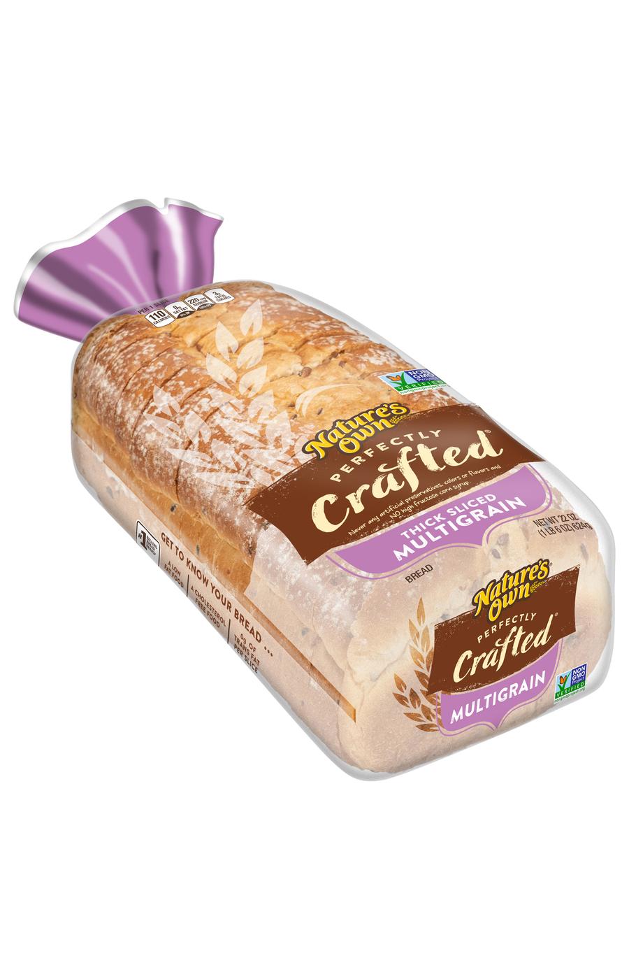 Nature's Own Perfectly Crafted Thick Sliced Multigrain Bread; image 5 of 6