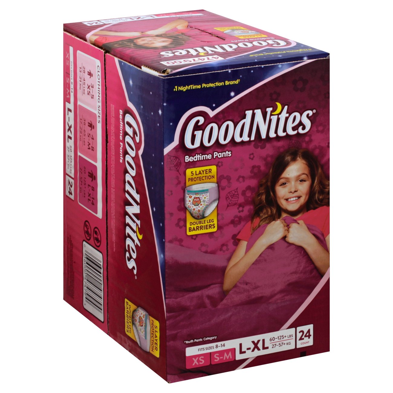 GoodNites Goodnites Youth Pants Big Pack Girl, 24 ct Shop Diapers
