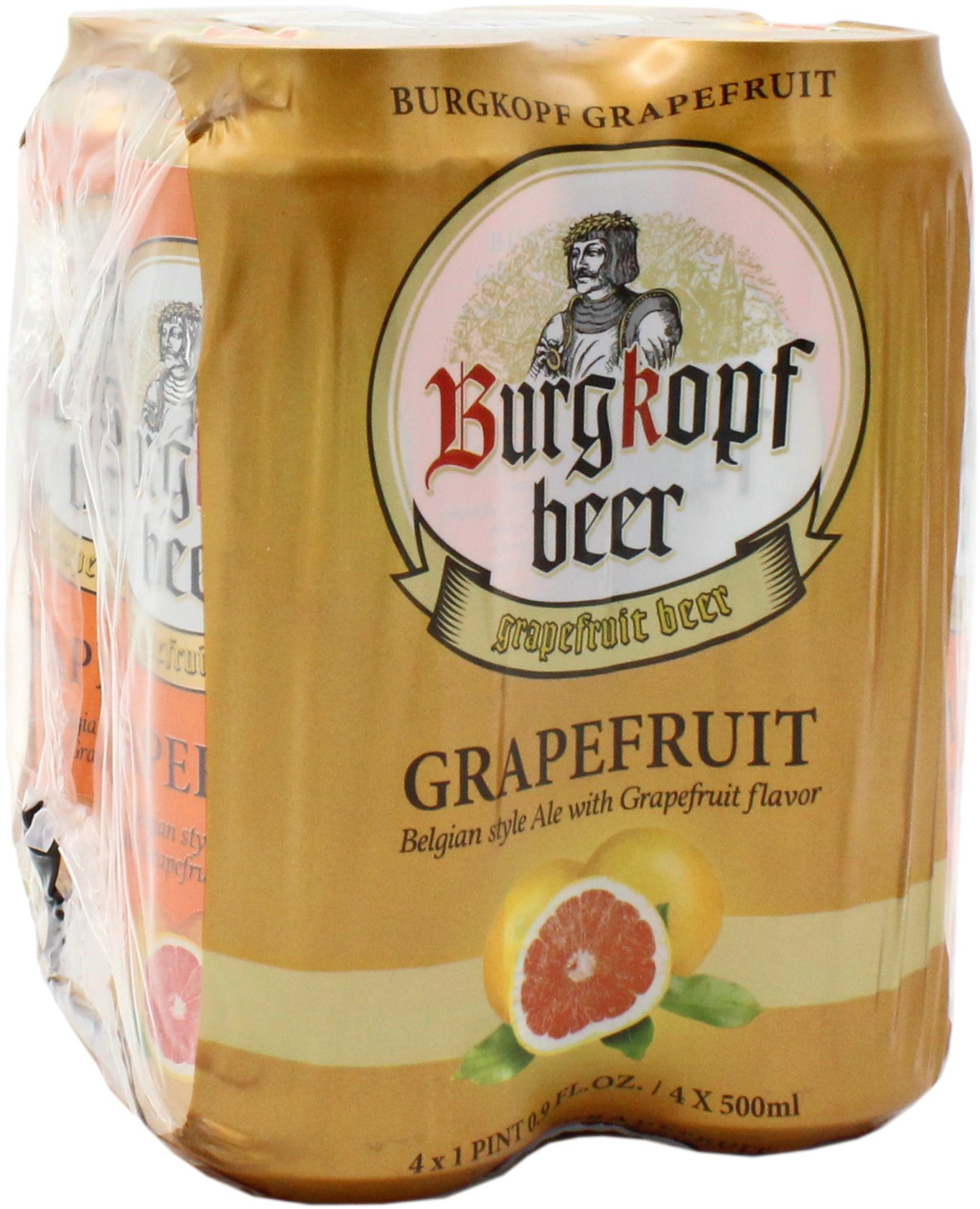 Burgkopf Grapefruit Beer 16.9 oz Cans Shop Beer at HEB