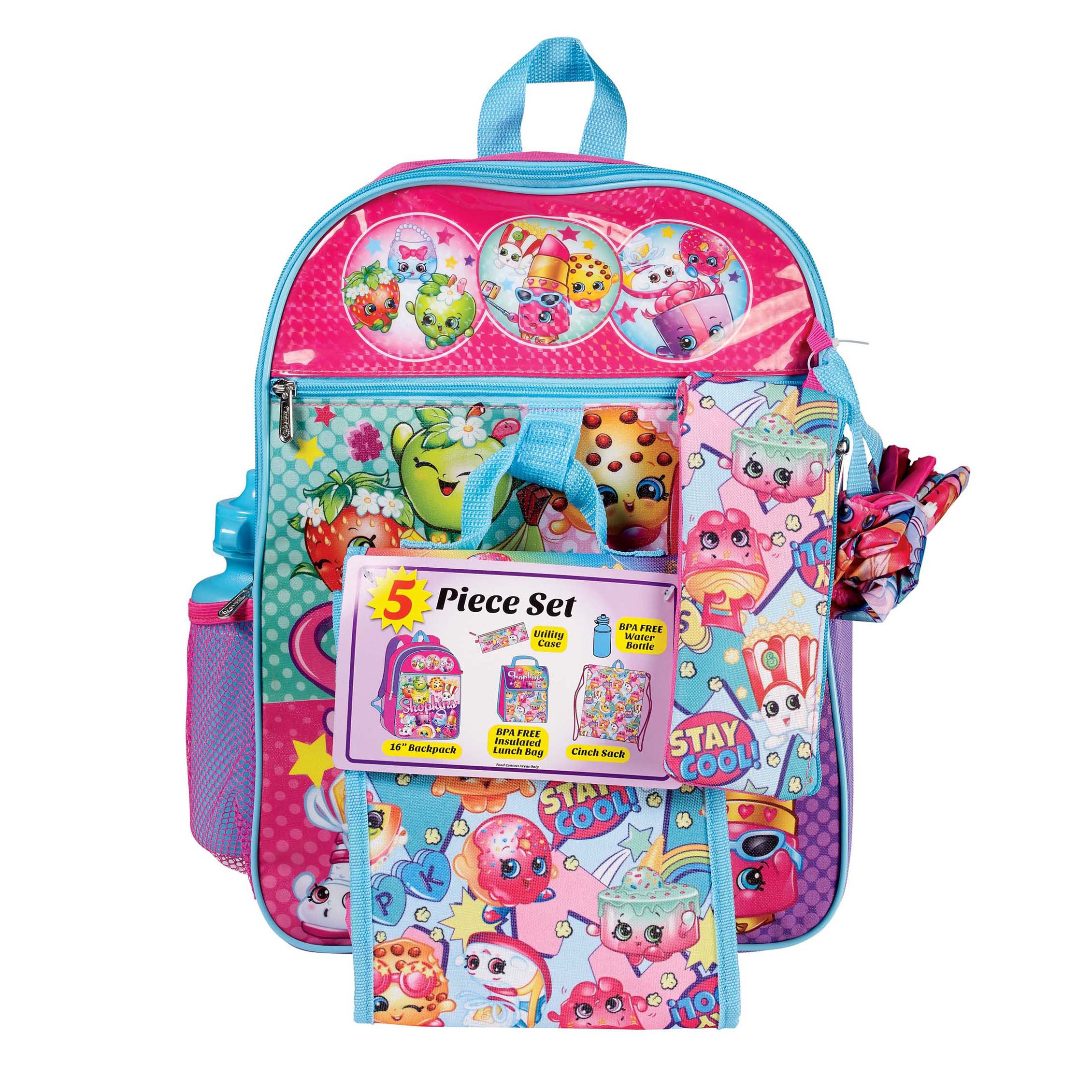 Shopkins 5 Piece Set Backpack Shop Backpacks at H E B