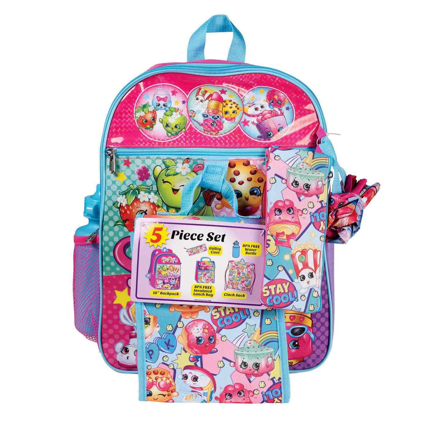 Shopkins 5 Piece Set Backpack; image 1 of 2