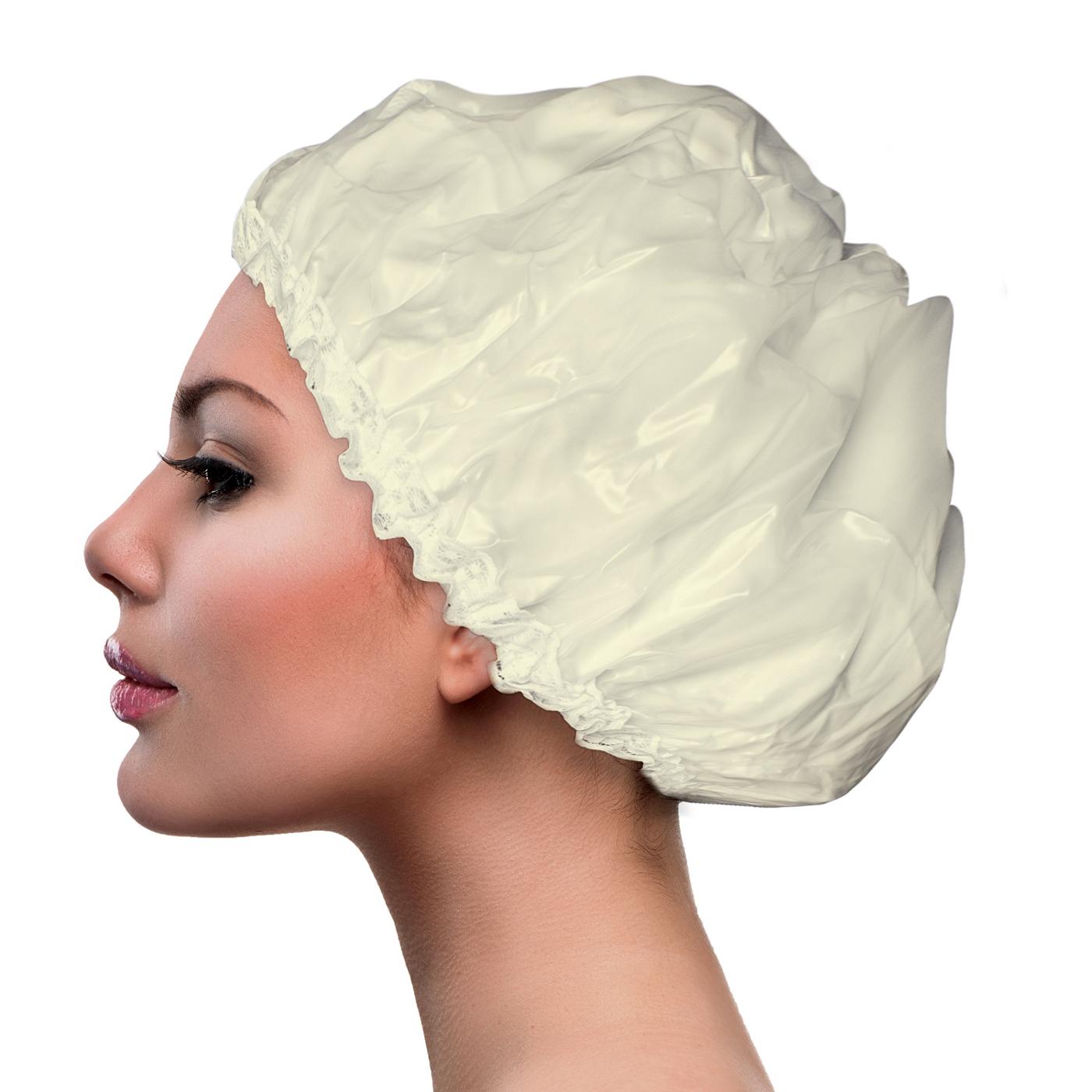 satin lined shower cap