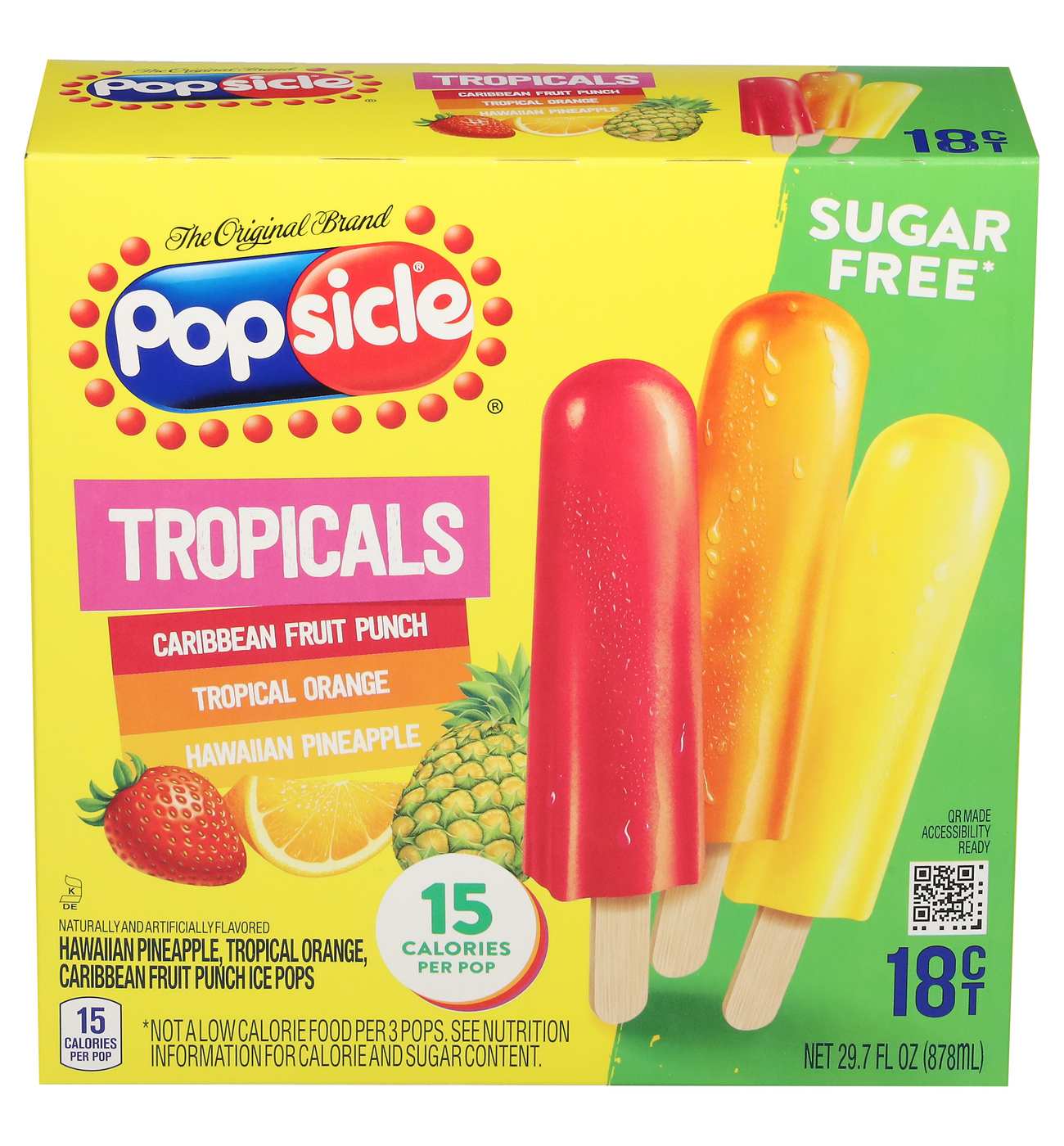 Popsicle Tropicals Ice Pops; image 1 of 2