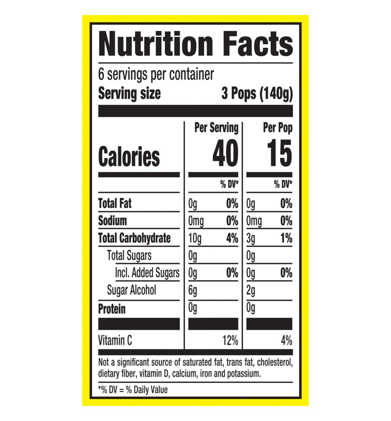 Popsicle Sugar Free Tropicals Ice Pops Variety Pack; image 2 of 6