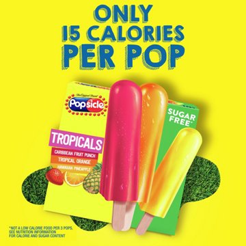 Popsicle Sugar Free Tropicals Ice Pops Variety Pack