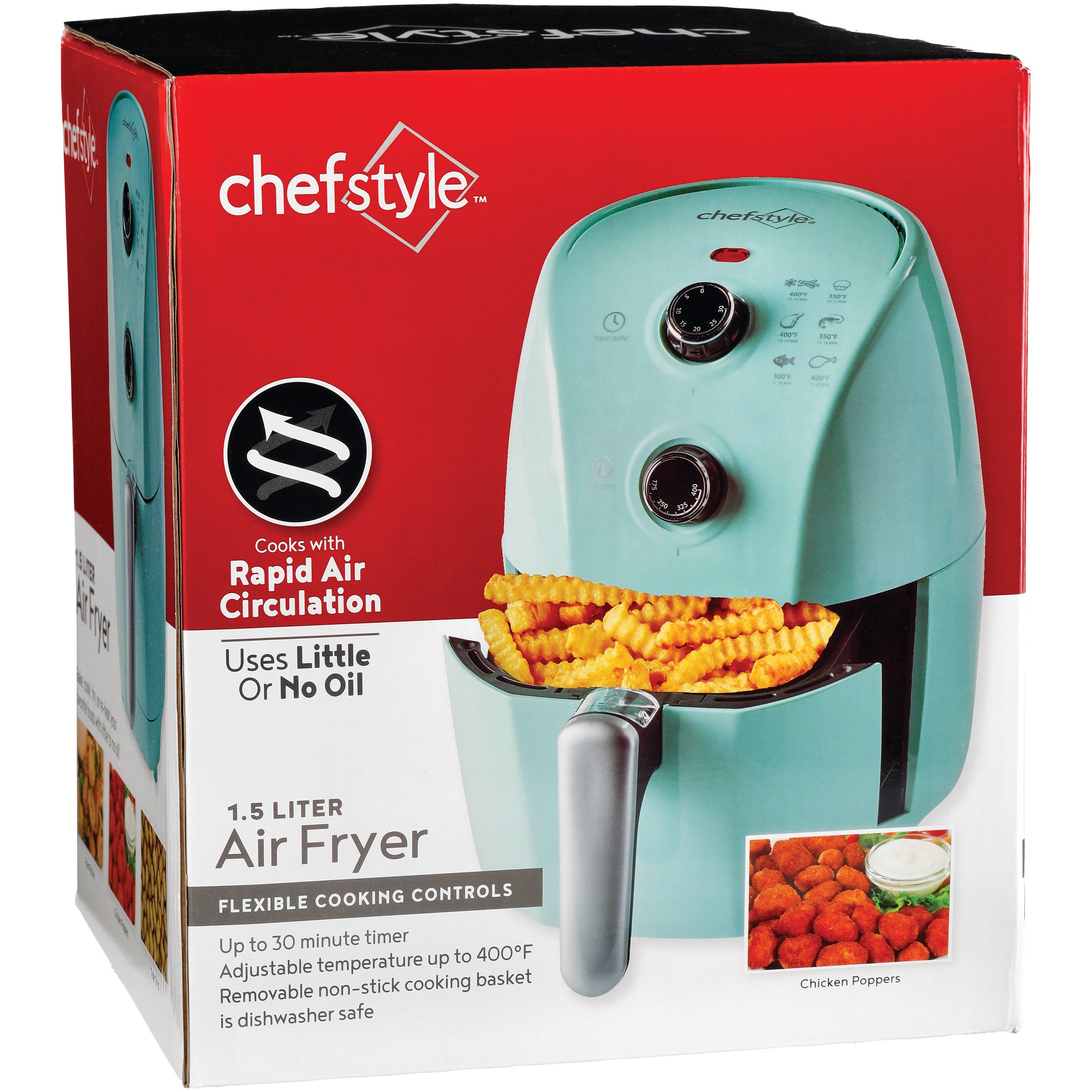 Kitchen & Table by H-E-B Digital Air Fryer - Ocean Blue - Shop Cookers &  Roasters at H-E-B