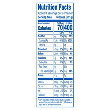 Nestle Drumstick Mini Drums Simply Dipped Vanilla Sundae Cones, 20 ct