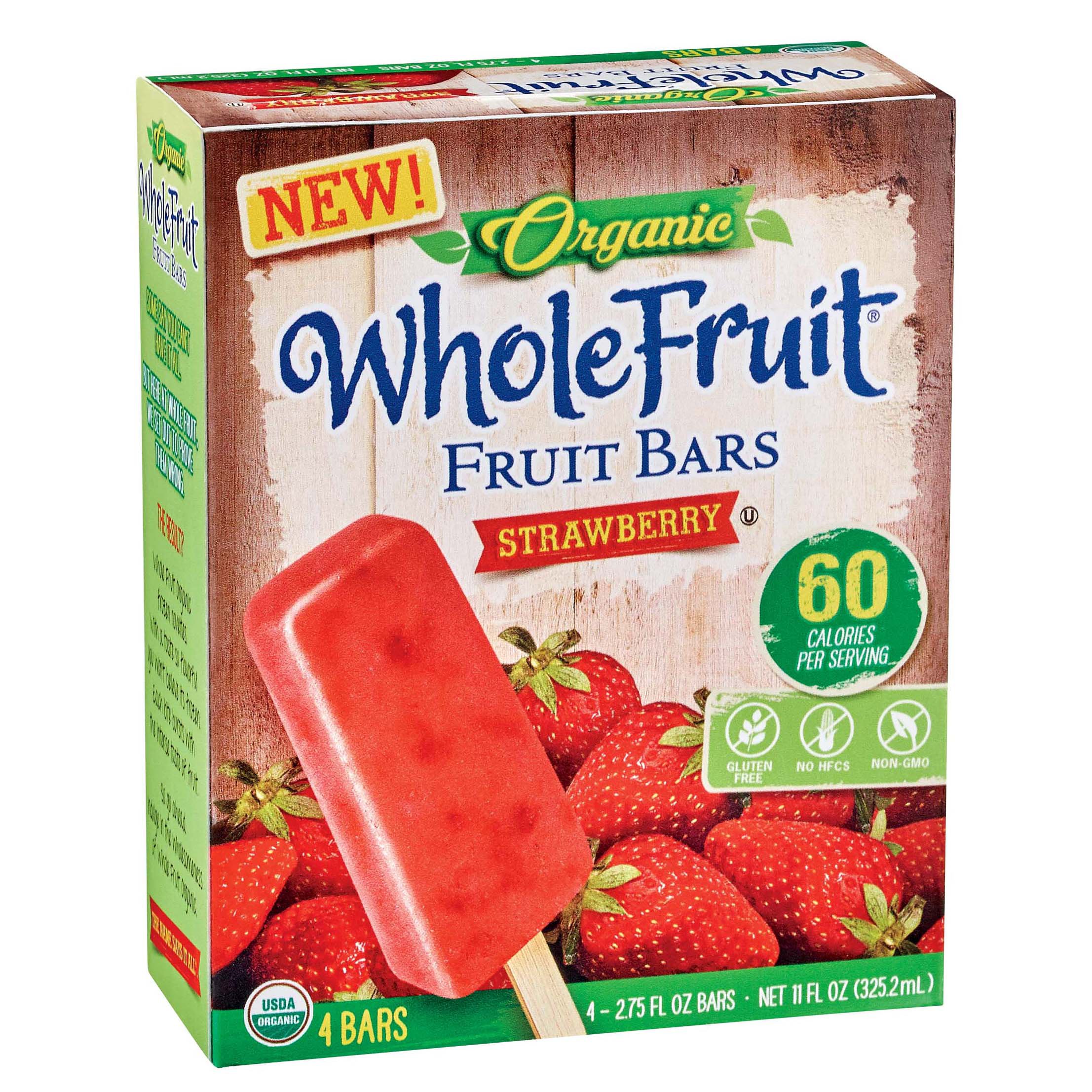 Whole Fruit Organic Strawberry Fruit Bars - Shop Bars & pops at H-E-B