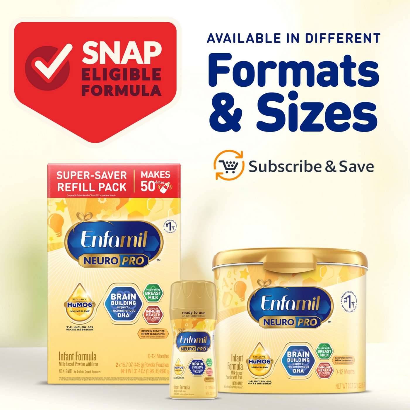 Enfamil NeuroPro Milk-Based Ready-to-Feed Infant Formula with Iron; image 2 of 6