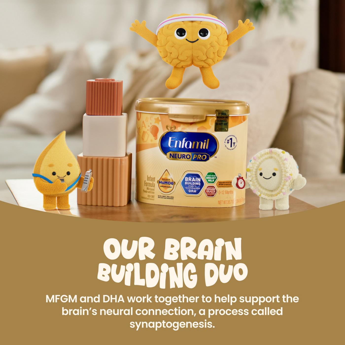 Enfamil NeuroPro Baby Formula - Brain Building Duo DHA & MFGM; image 3 of 7