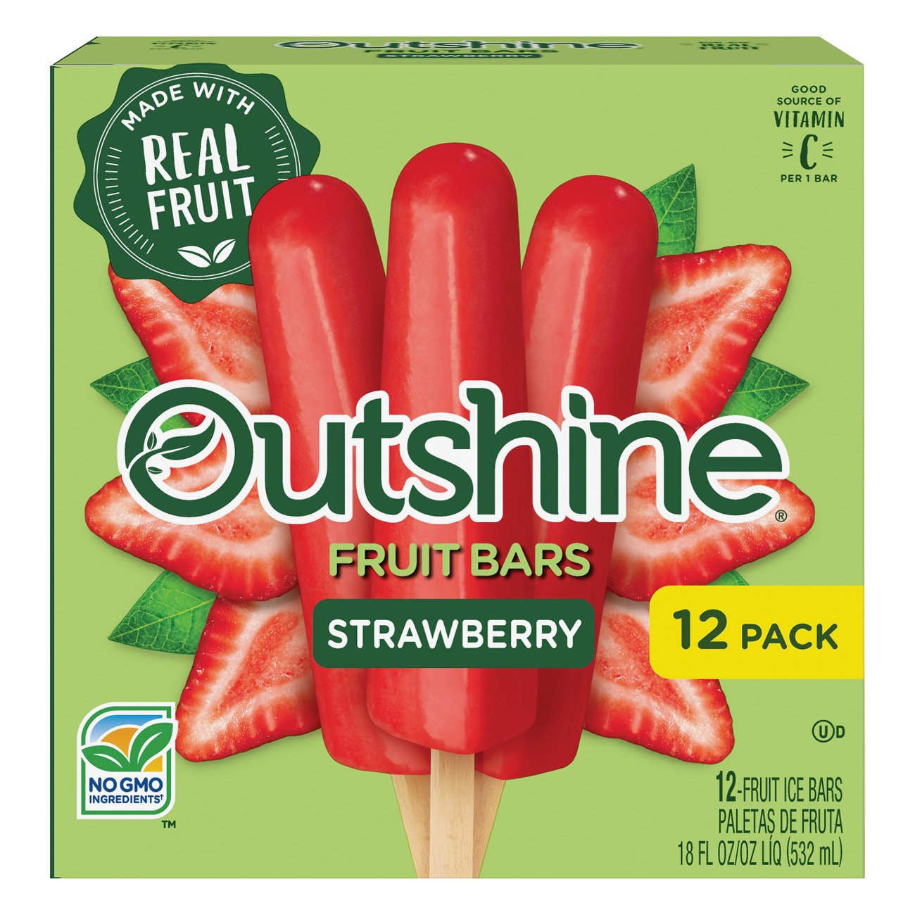 Outshine Strawberry Fruit Bars - Shop Bars & Pops At H-E-B