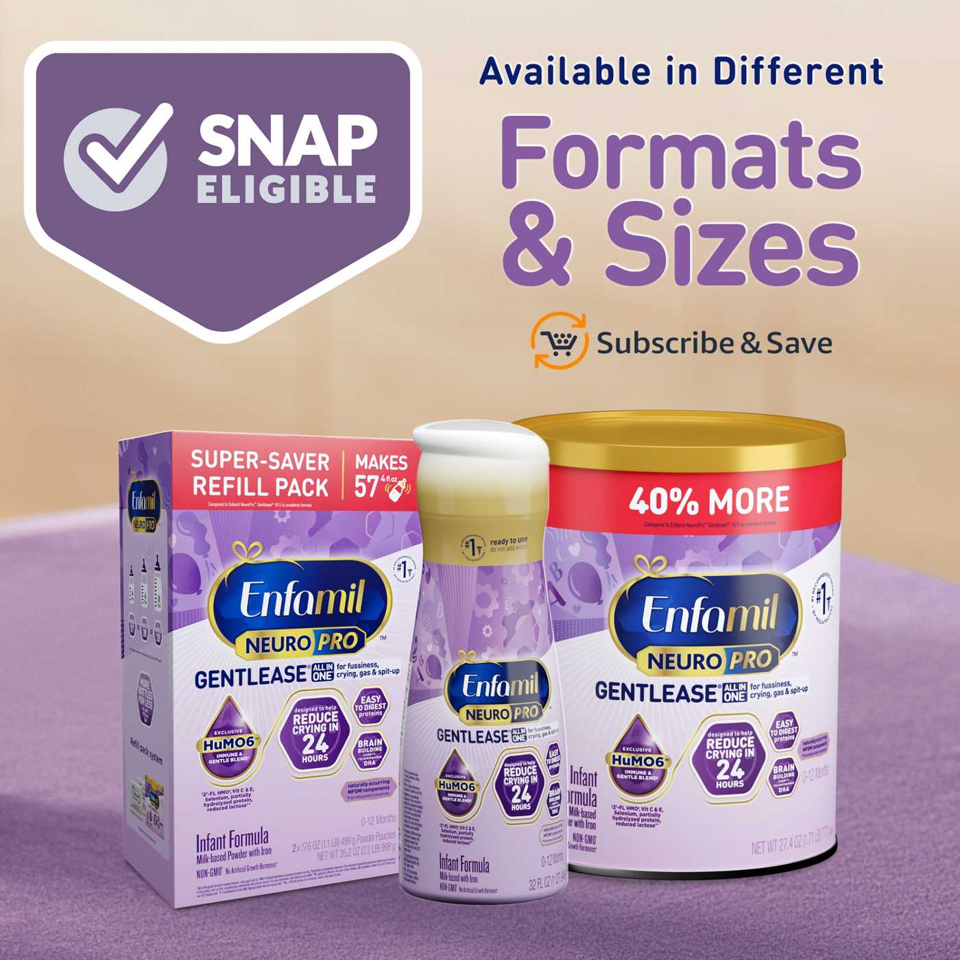 Enfamil NeuroPro Gentlease Baby Formula; image 2 of 7