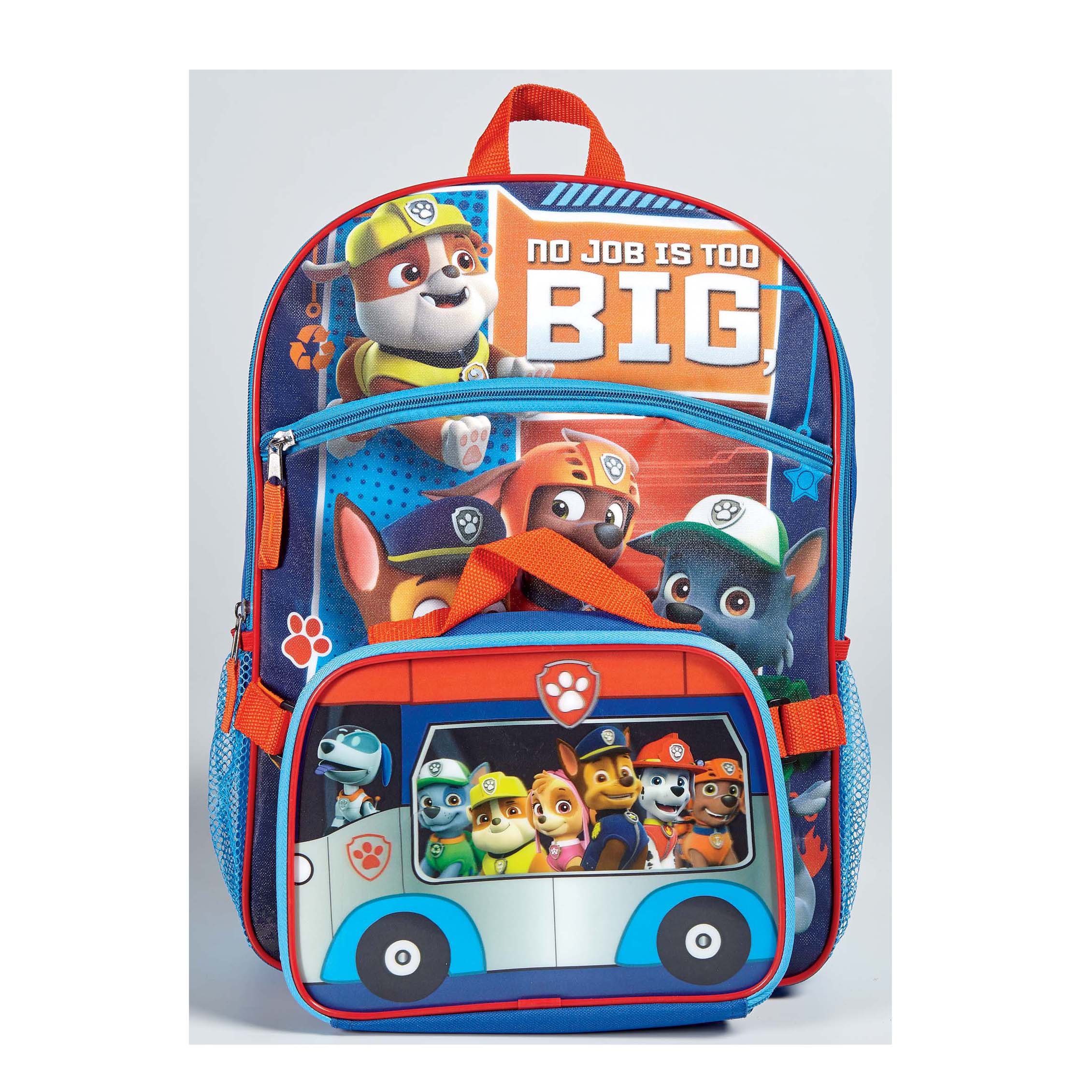 paw patrol backpack and lunch box