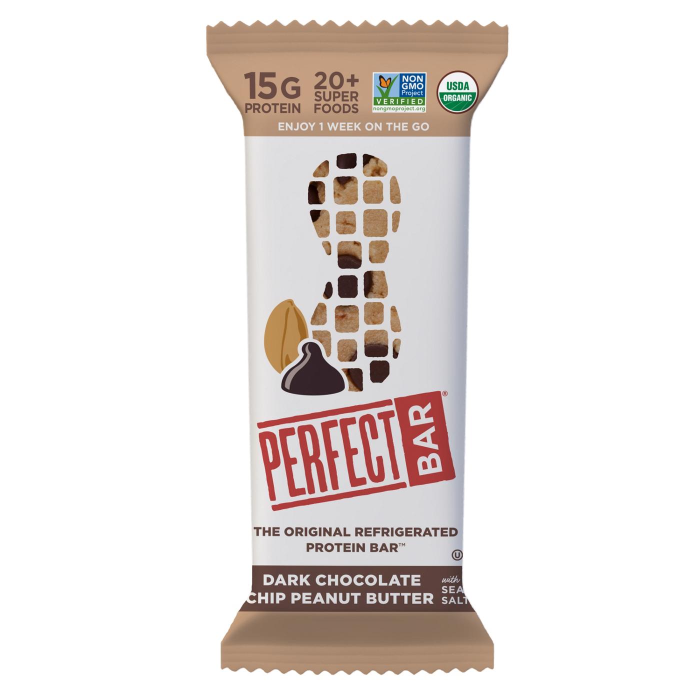 Perfect Bar 15g Protein Bar - Dark Chocolate Chip Peanut Butter; image 1 of 9