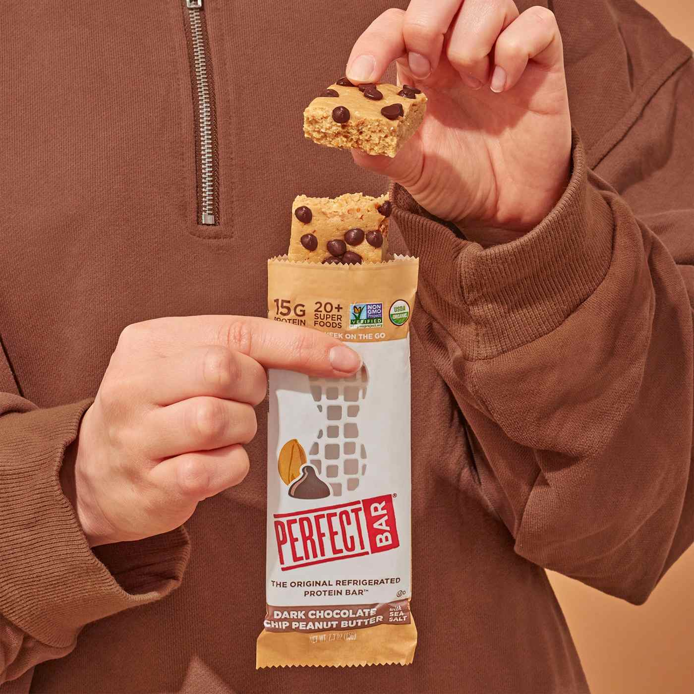 Perfect Bar 15g Protein Bar - Dark Chocolate Chip Peanut Butter; image 8 of 9