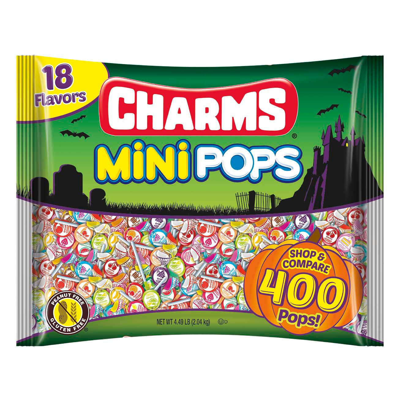 Charms Halloween Mini Pops Shop Candy at HEB