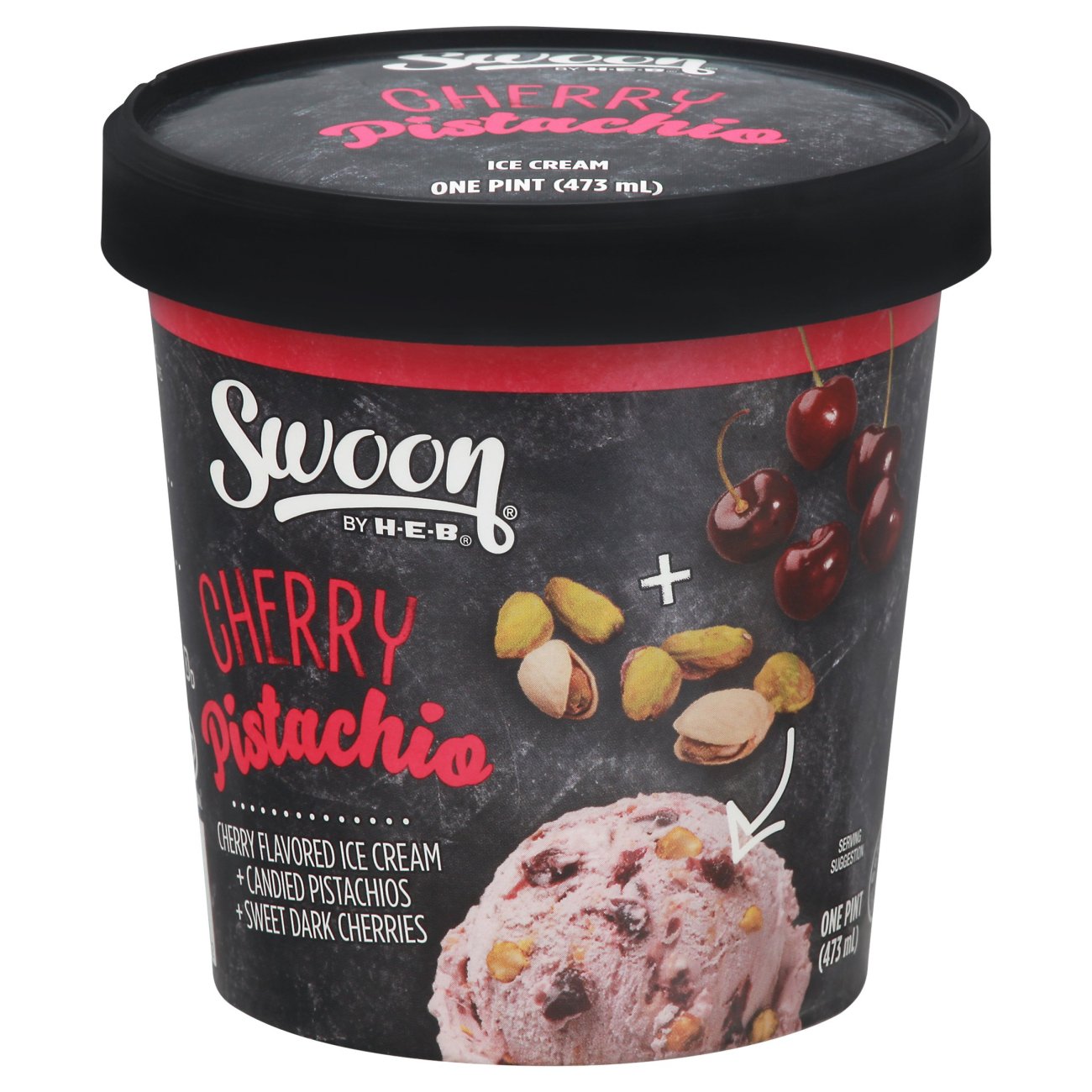 Swoon by H-E-B Cherry Pistachio Ice Cream - Shop Ice Cream at H-E-B